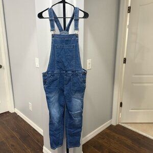 Soon Maternity Alice Denim Maternity Pregnant Pregnancy Overalls Size Large